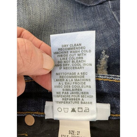 Joe’s Jeans Women Size 27 Collector’s Edition Dark Wash Distressed Jean Shorts - Picture 8 of 8